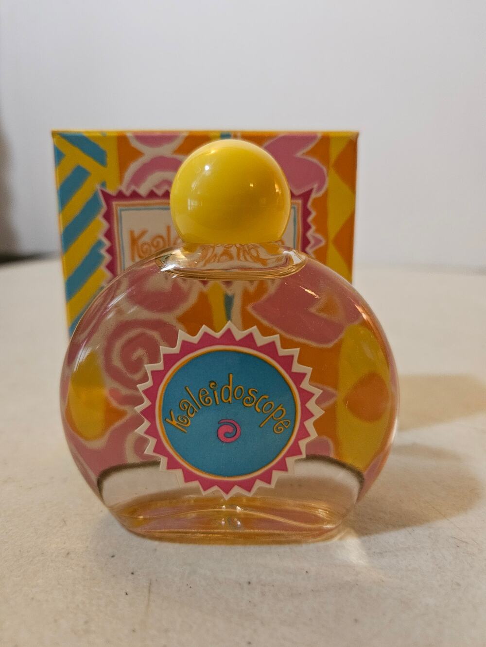 Vintage Kaleidoscope Cologne Perfume Bottle with Box 1990s Collectible 002